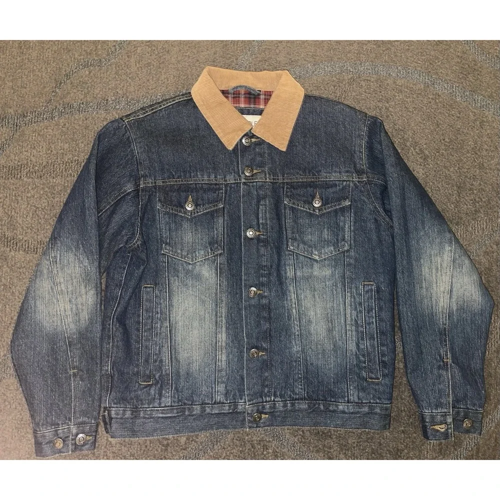 CRIPPLE CREEK Youth PBR 8 Second Ride Lined Denim Jacket Size‎ XL